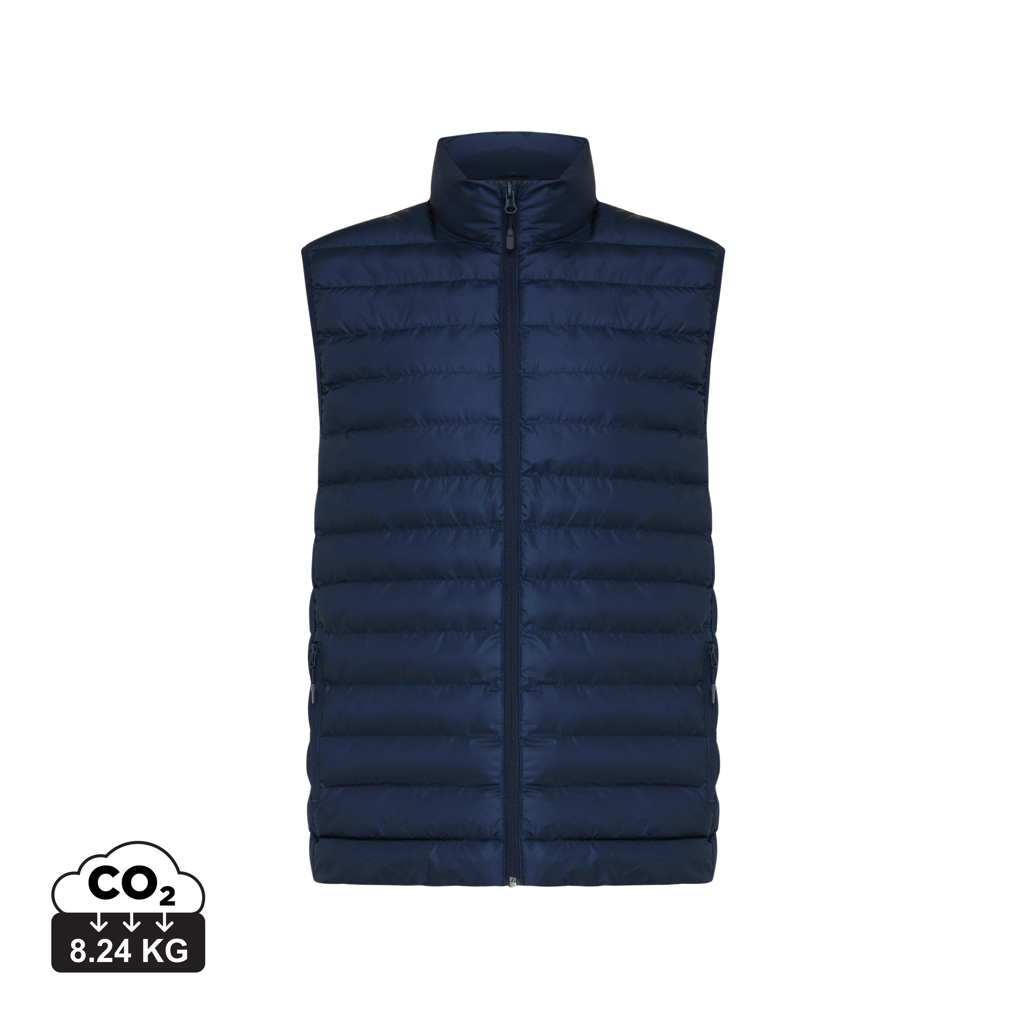 Bodywarmer publicitaire Homme Meru Iqoniq Bleu marine